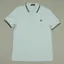 Fred Perry Twin Tipped Polo Shirt M3600 - Light Ice/Field Green/Black